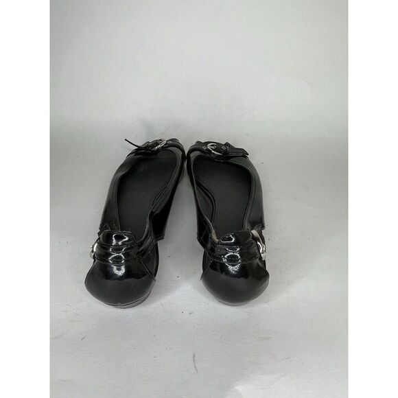 Stuart Weitzman Black Flats with Buckle Detail - Picture 7 of 12